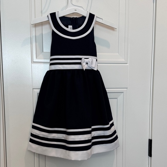 Bonnie Jean Other - Bonnie Jean Navy and White Striped Formal Dress